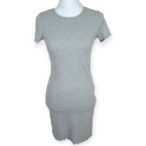 FOREVER 21 GRAY T-SHIRT DRESS SZ.M EUC.